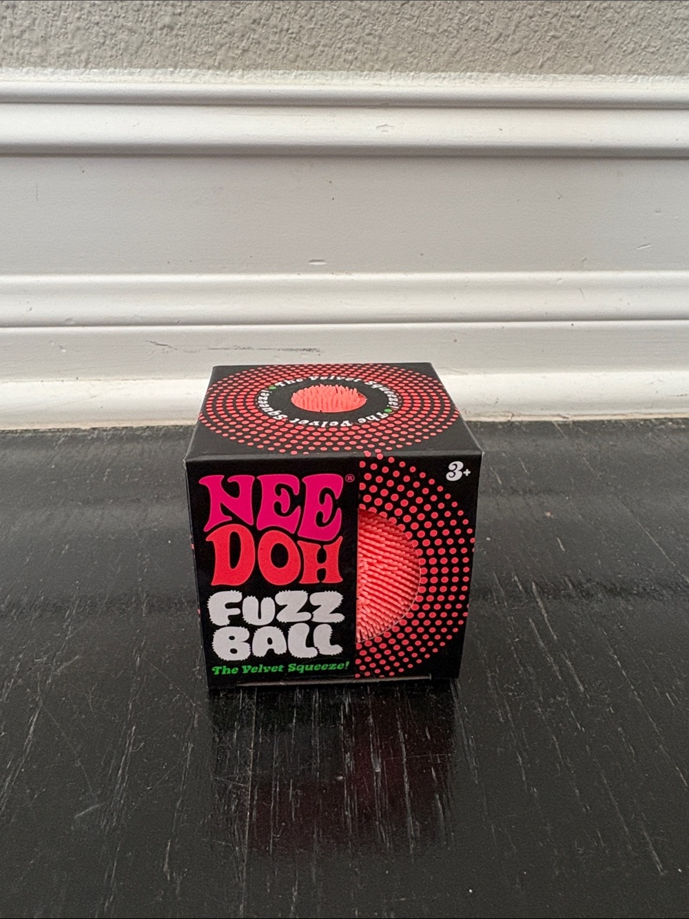NeeDoh Fuzz Ball - The Velvet Squeeze! Fidget toy - Orange